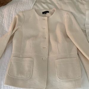 Boiled wool, off white jkt, 12p